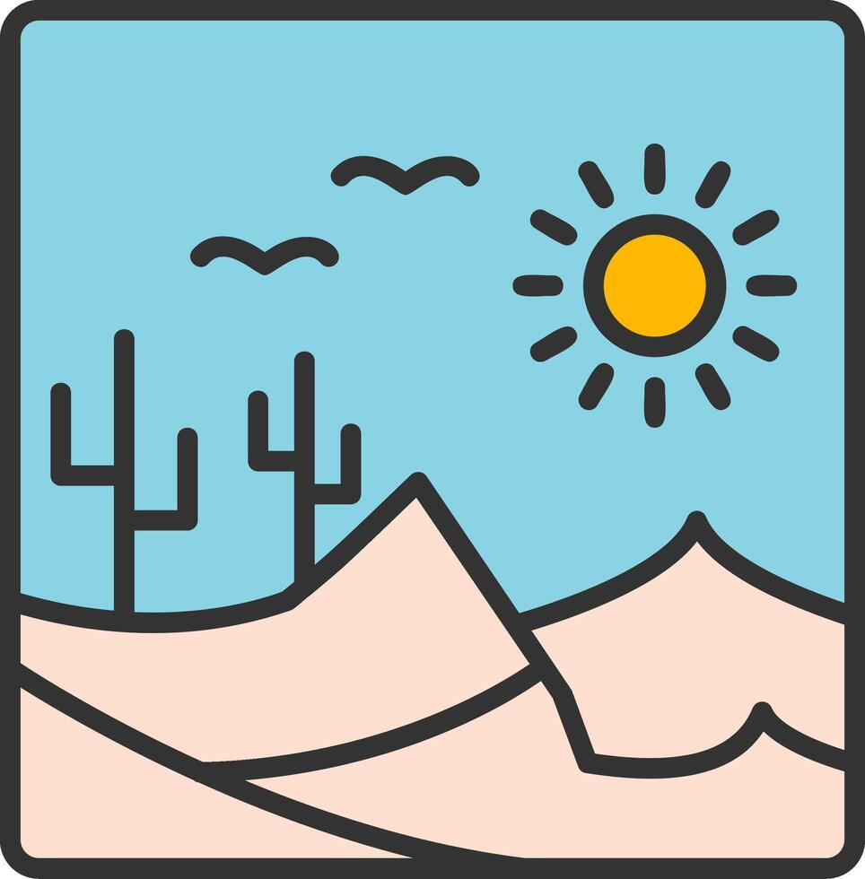 Desert Vector Icon