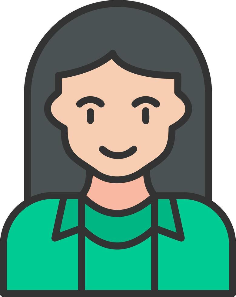 turista mujer vector icono