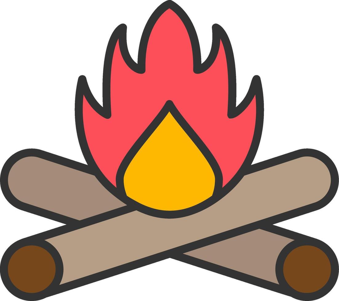 Campfire Vector Icon