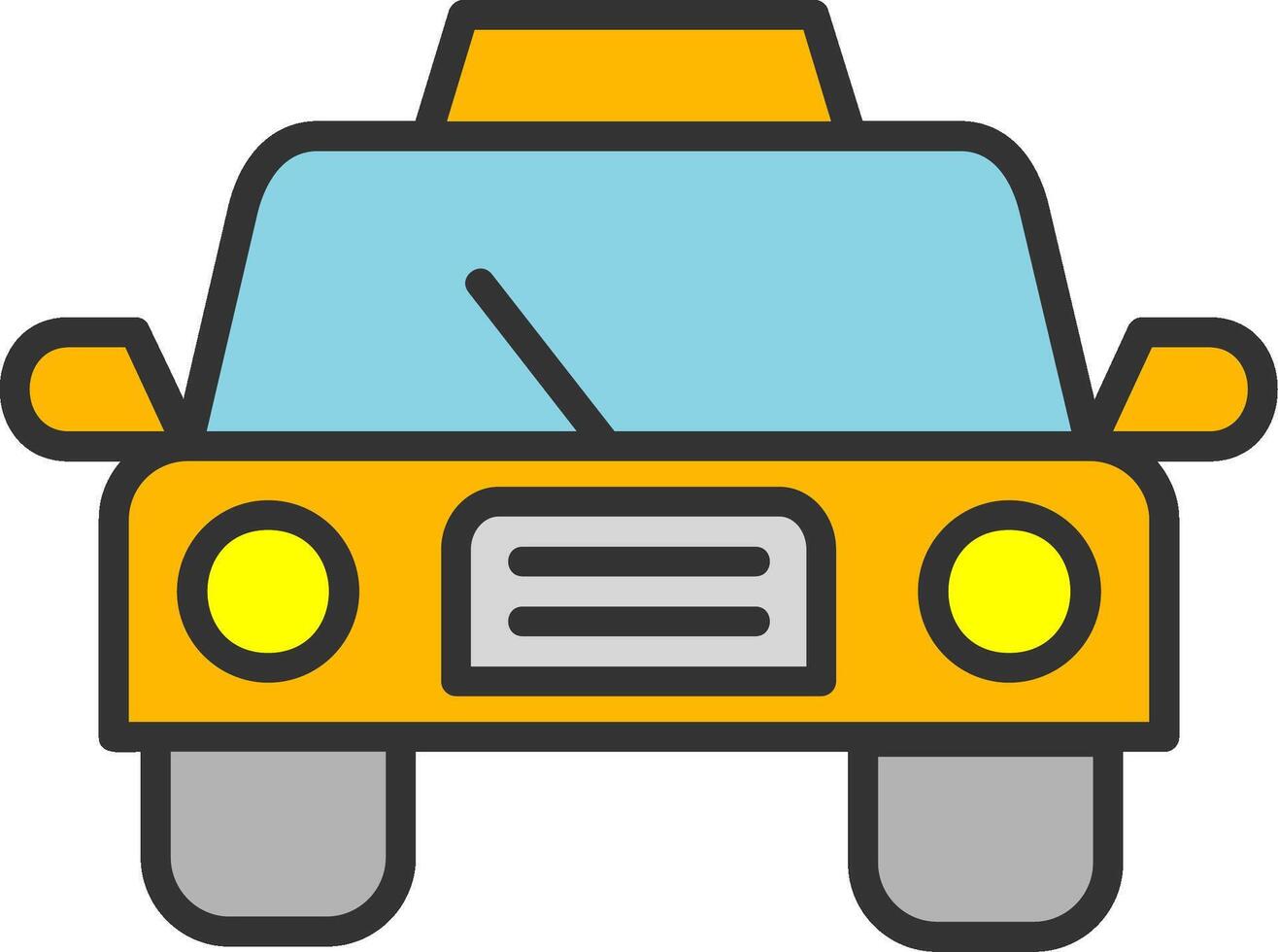 icono de vector de taxi