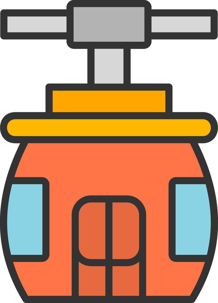Cableway Vector Icon