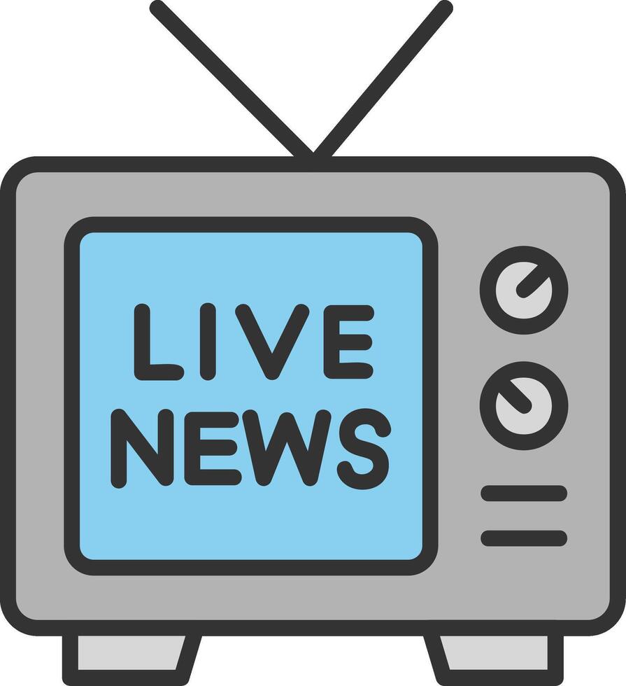 Live News Vector Icon