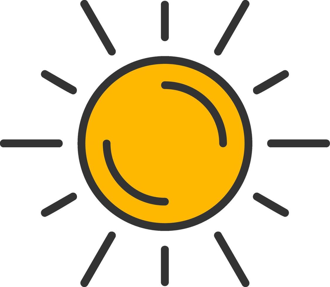 icono de vector de sol