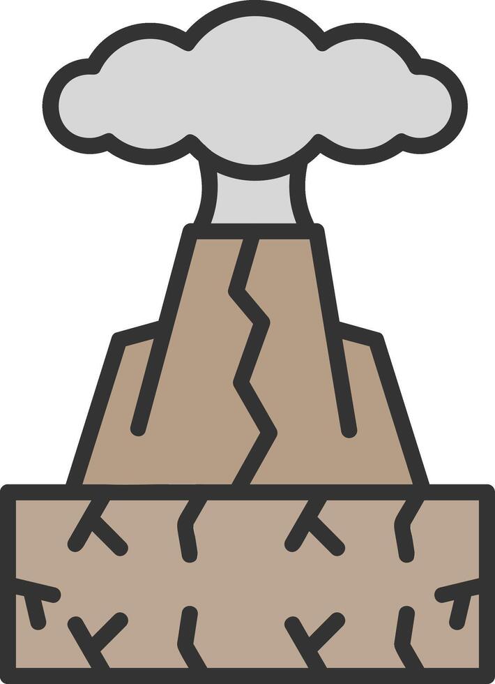 Volcano Vector Icon