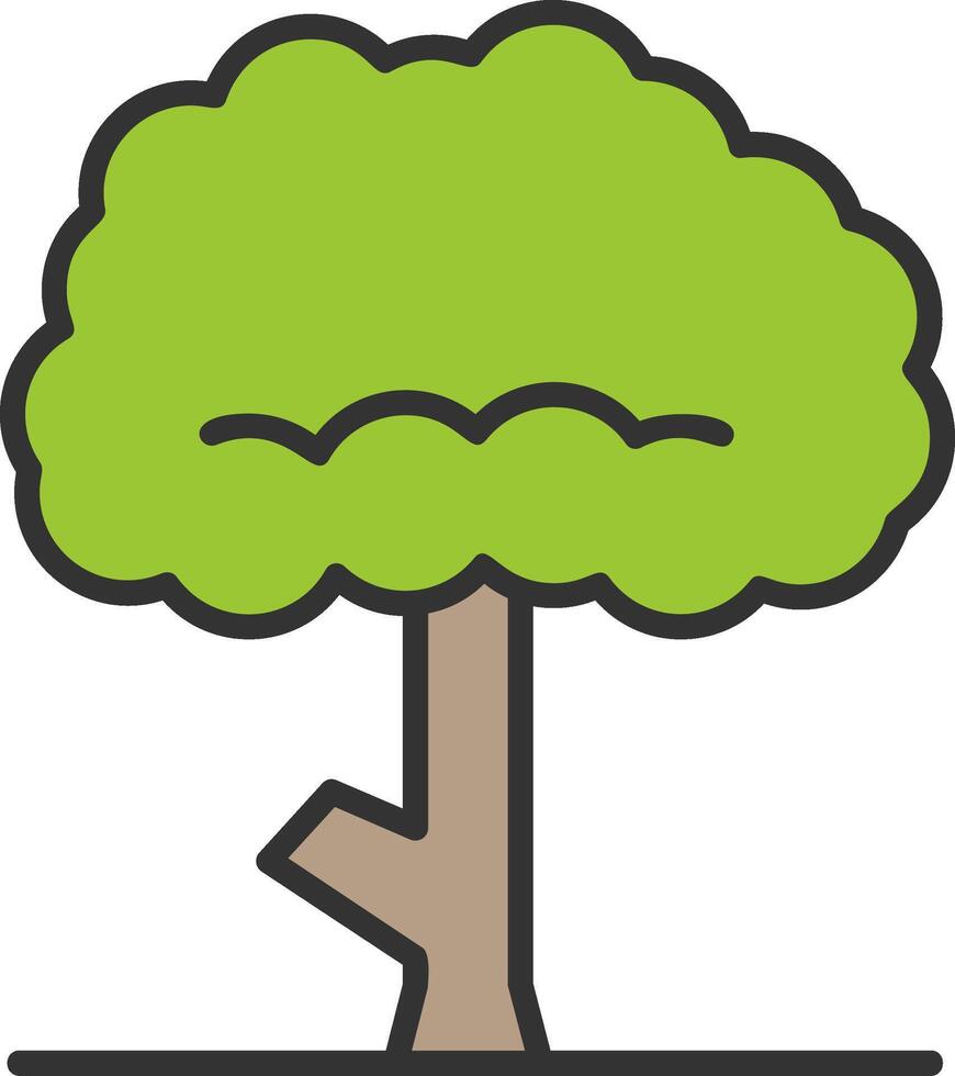 icono de vector de árbol