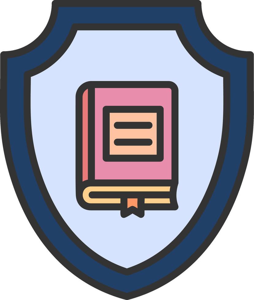 Protect Book Vector Icon