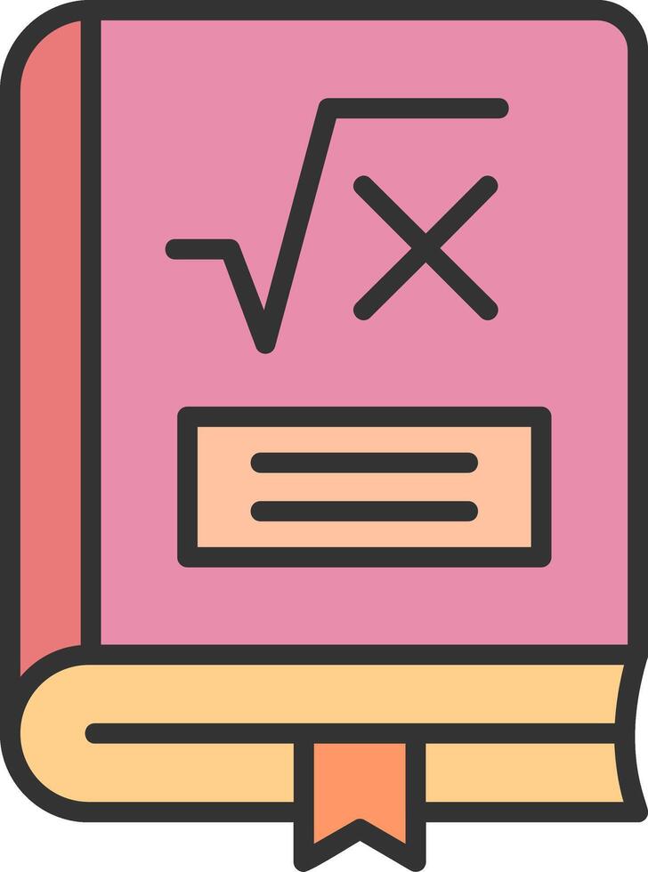 Maths Book Vector Icon