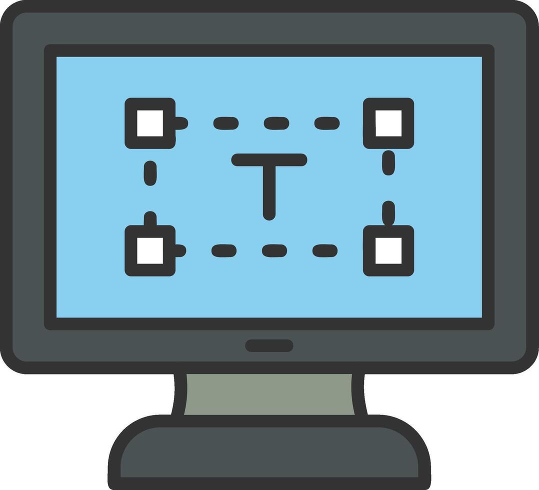 Computer text Editor Vector Icon