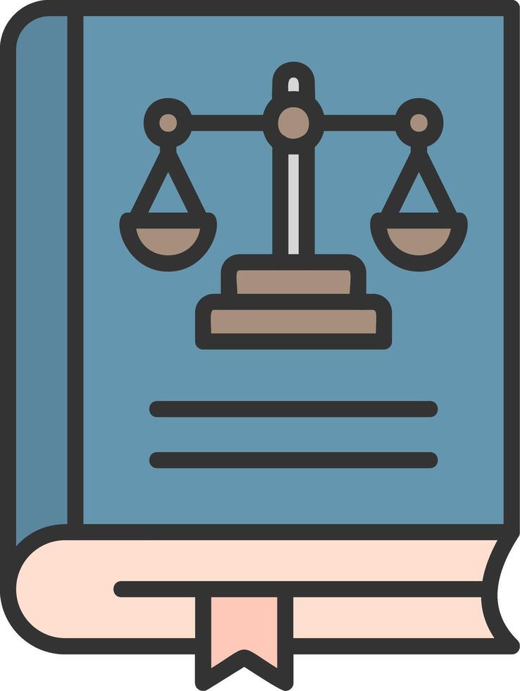 Law Book Vector Icon