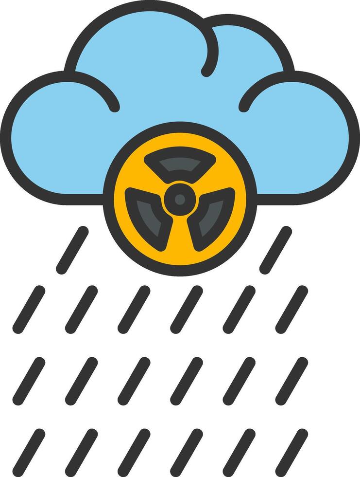 Acid Rain Vector Icon