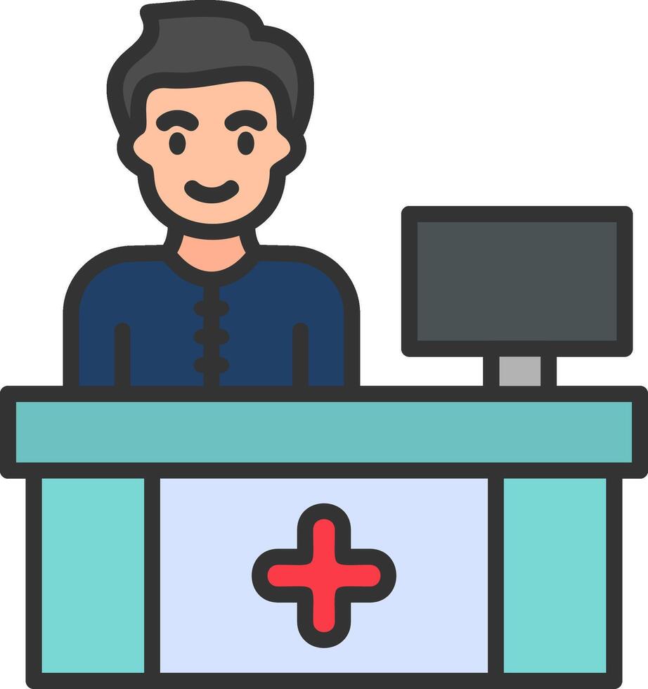 Receptionist Vector Icon