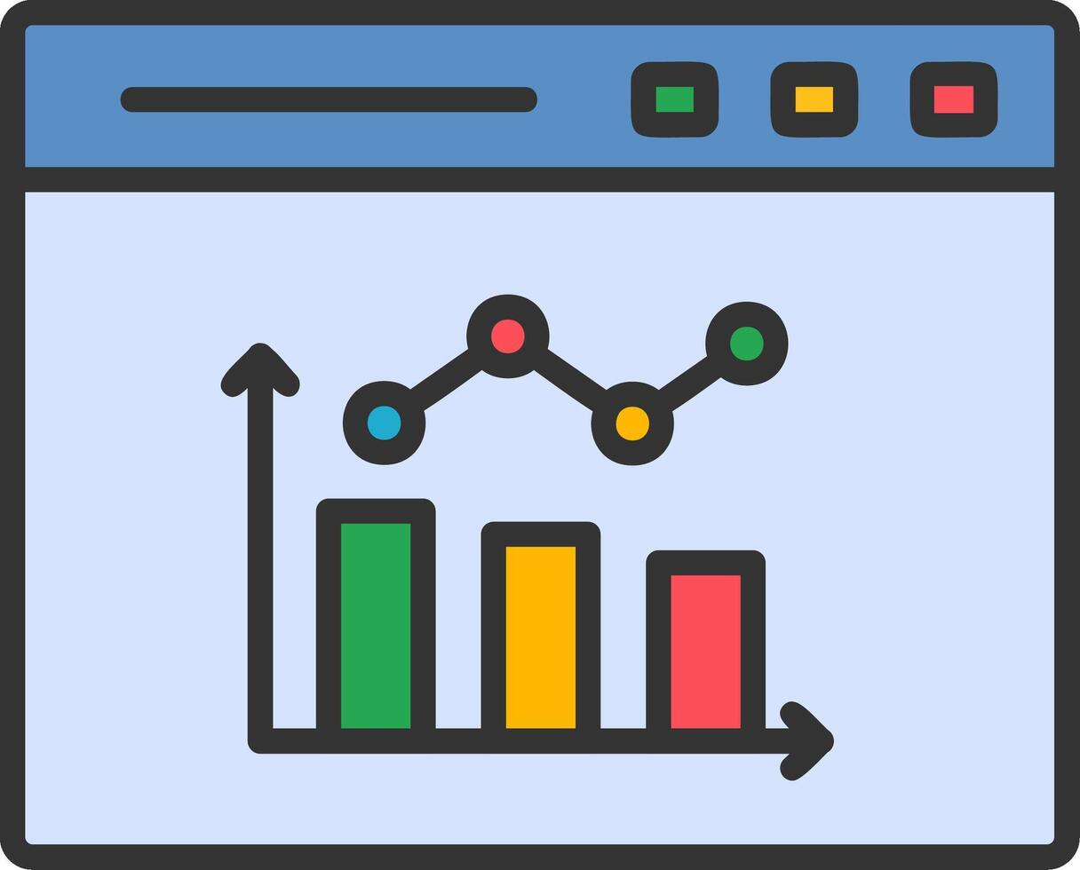 Bar Chart Vector Icon