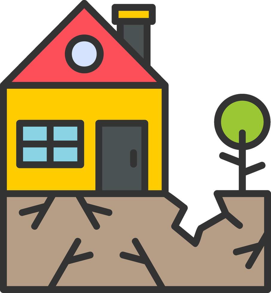 Earthquake Vector Icon