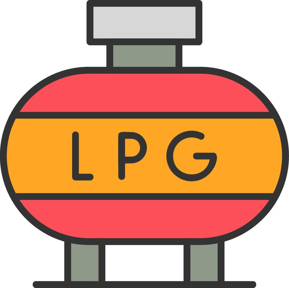 Liquefied Petroleum Gas Vector Icon