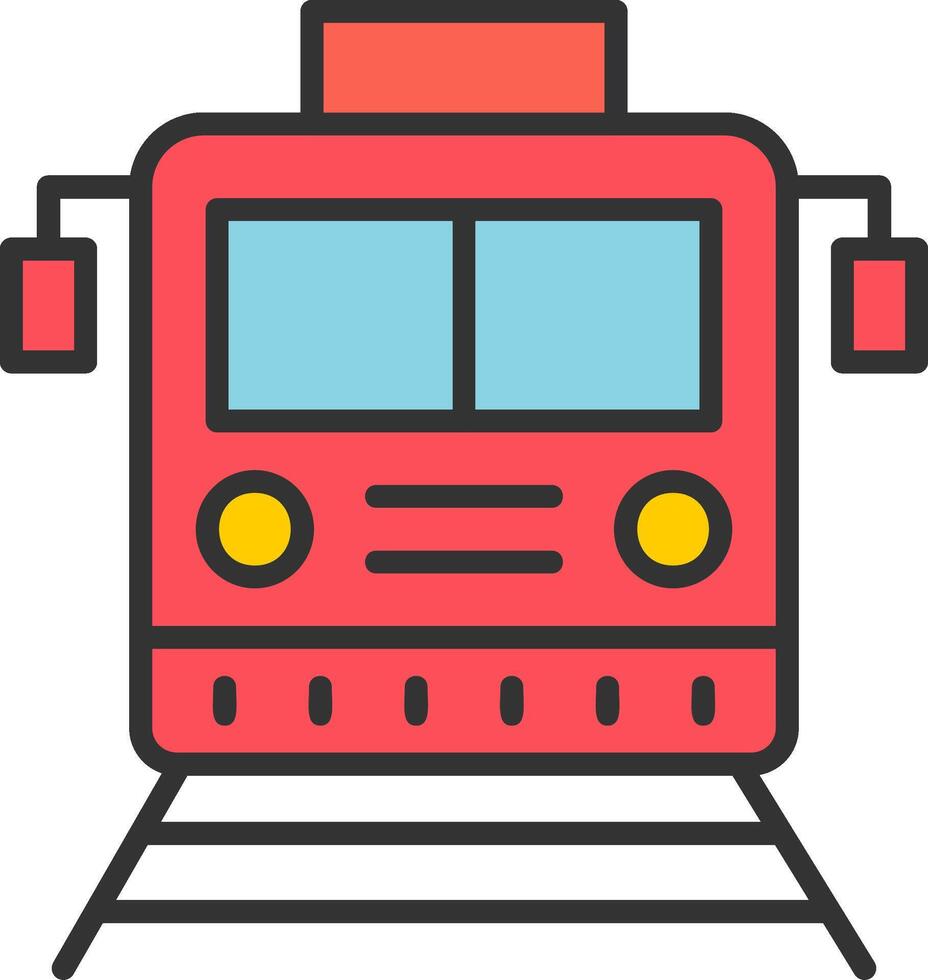 icono de vector de tren