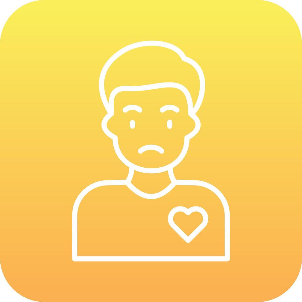 Volunteer Man Vector Icon