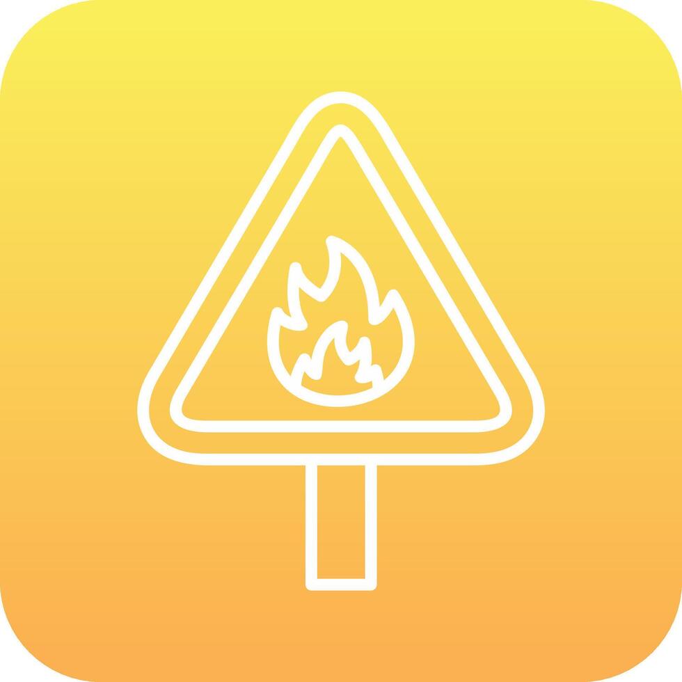 Flammable Vector Icon