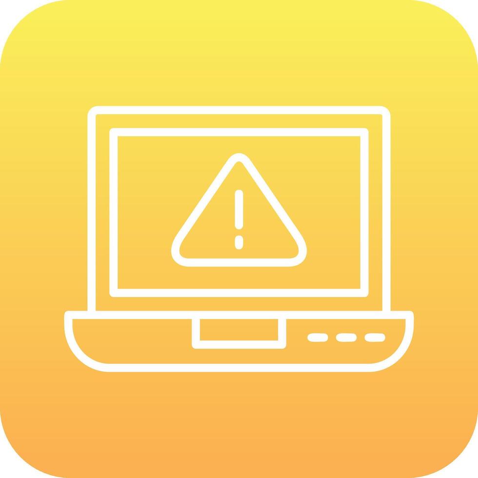 laptop Virus Vector Icon