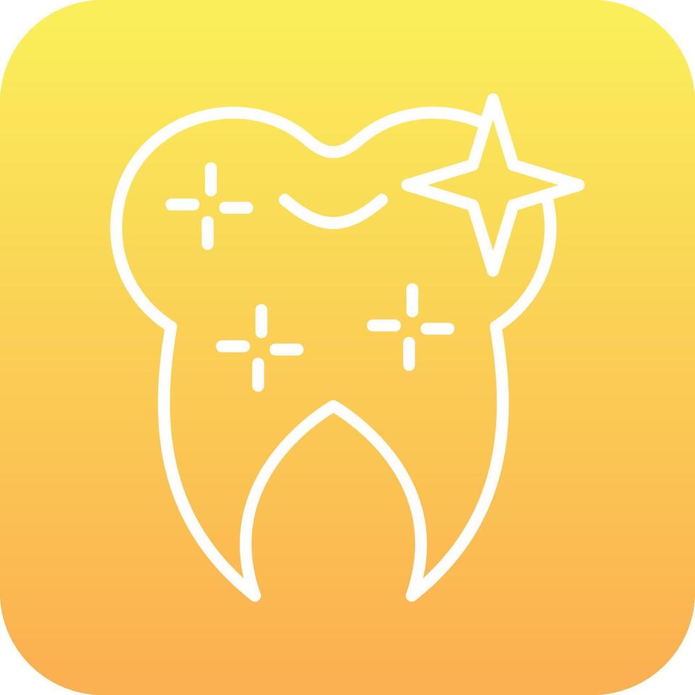 Healthy Clean Tooth Vector Icon