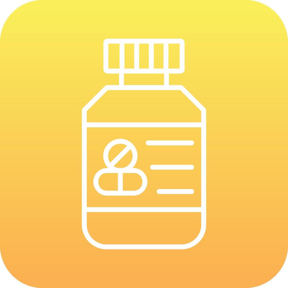 Pills Bottle Vector Icon