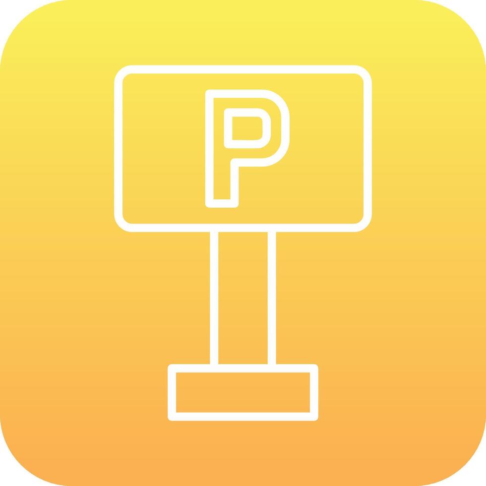 Parking Sign Vector Icon