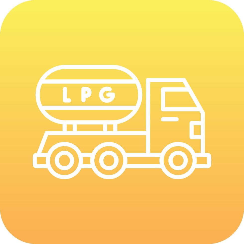 Gas Truck Vector Icon