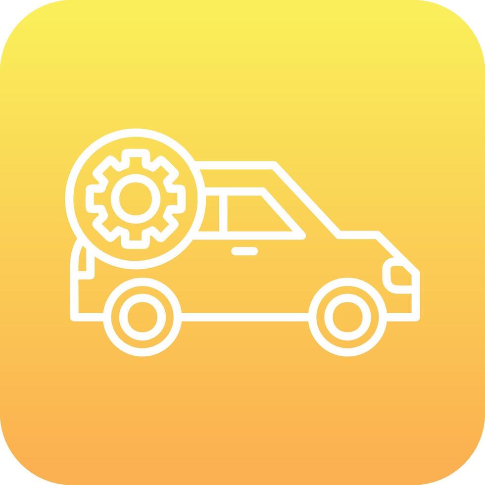 icono de vector de ajuste de coche