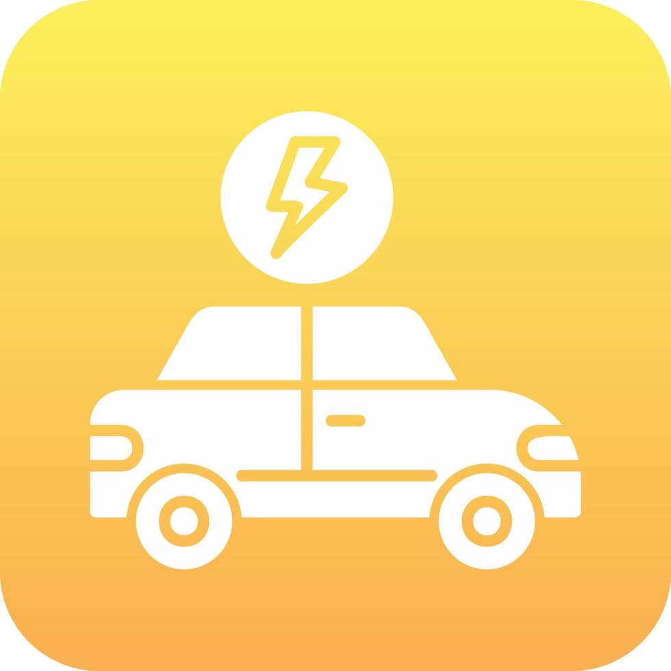 Electric Car Vector Icon