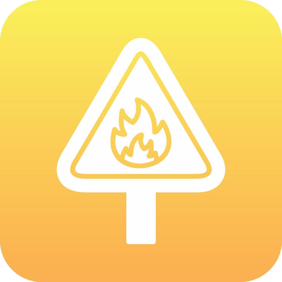 Flammable Vector Icon