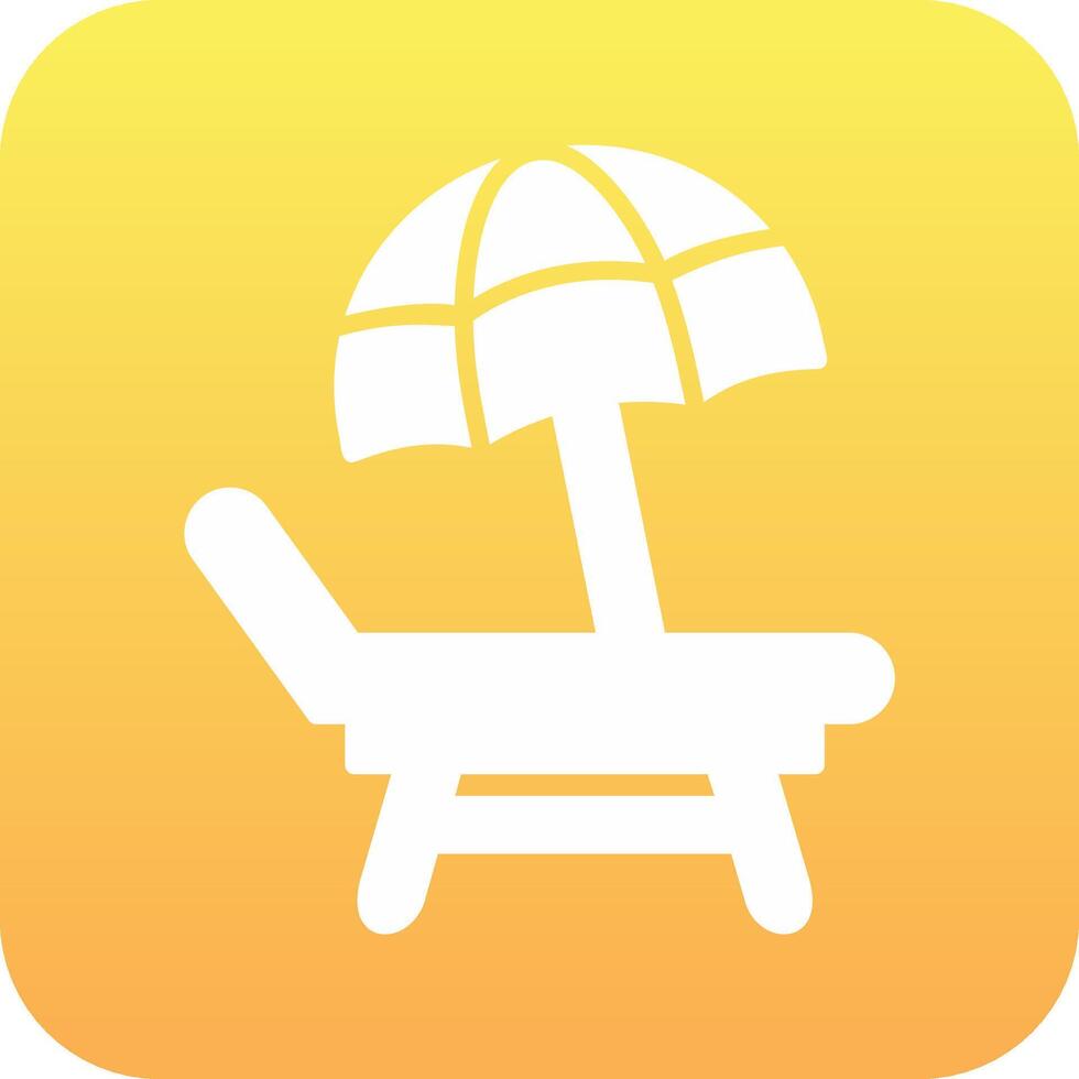 Beach Chair Vector Icon