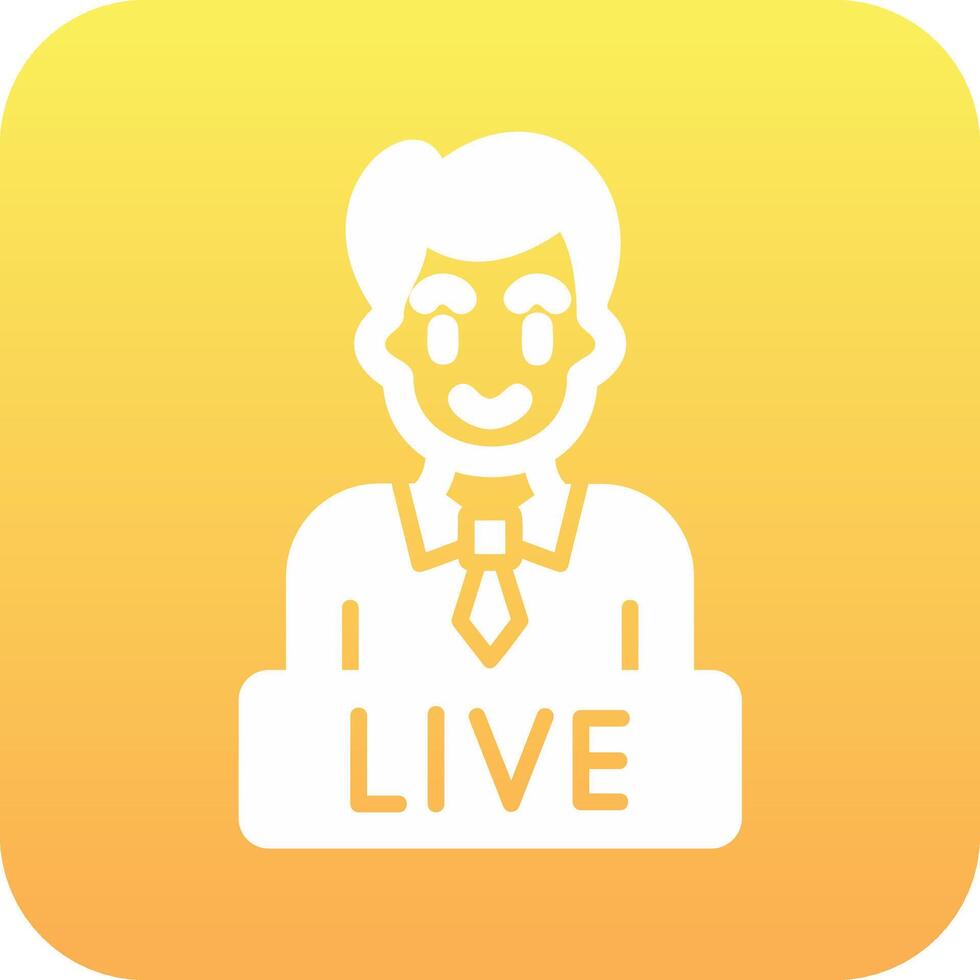 Live News Vector Icon