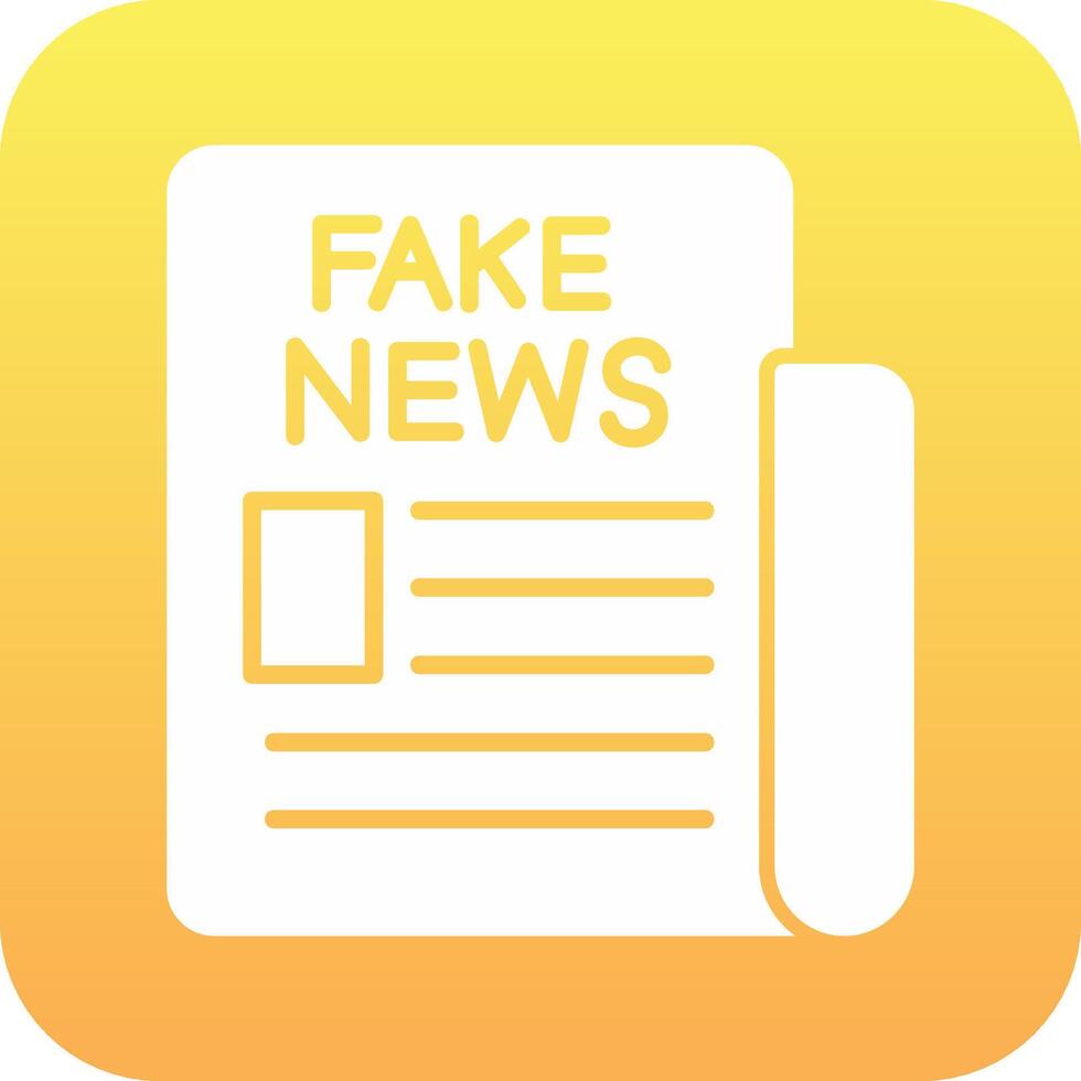 Fake News Vector Icon