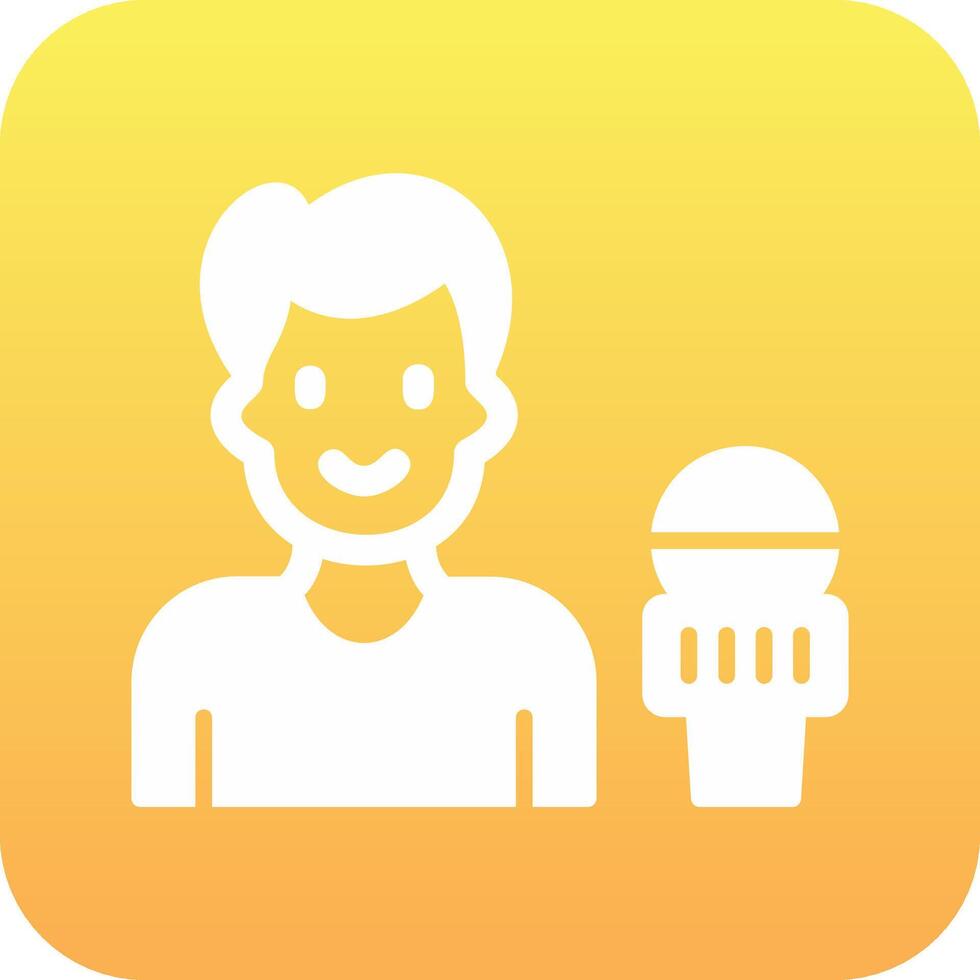 News reporter Vector Icon
