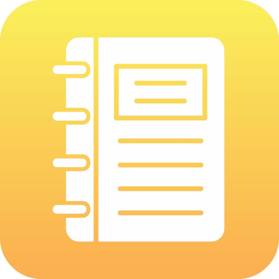 Notebook Vector Icon