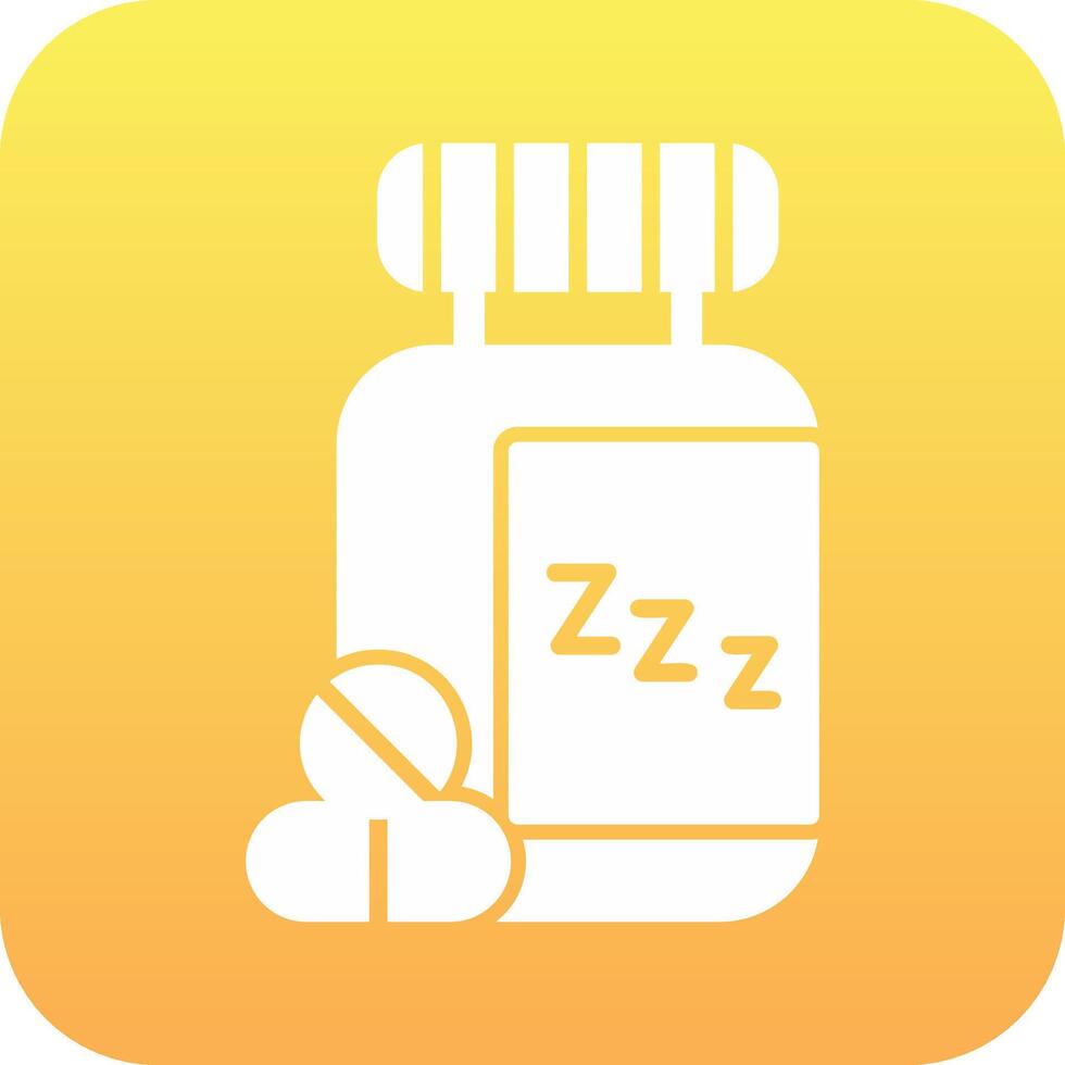 dormido pastillas vector icono