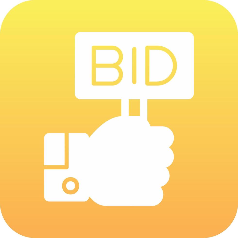 Bid Vector Icon