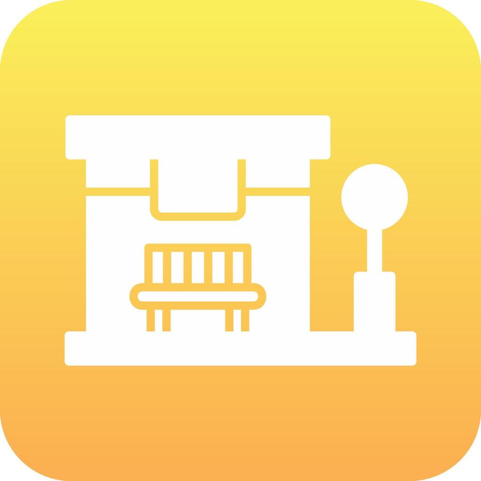 Bus Stop Vector Icon