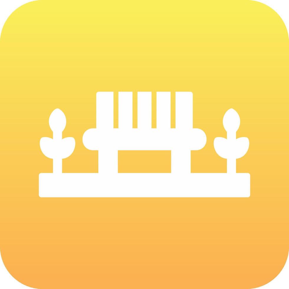 Park Bench Vector Icon