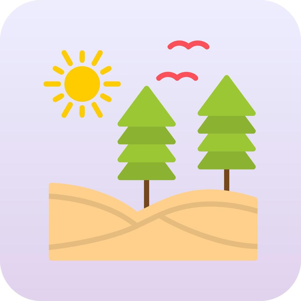 icono de vector de bosque