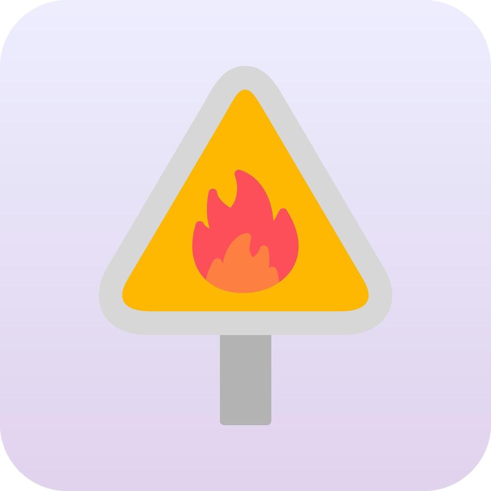 Flammable Vector Icon