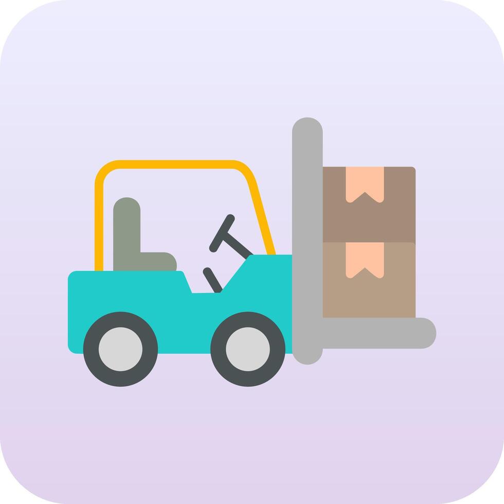 Forklift Vector Icon