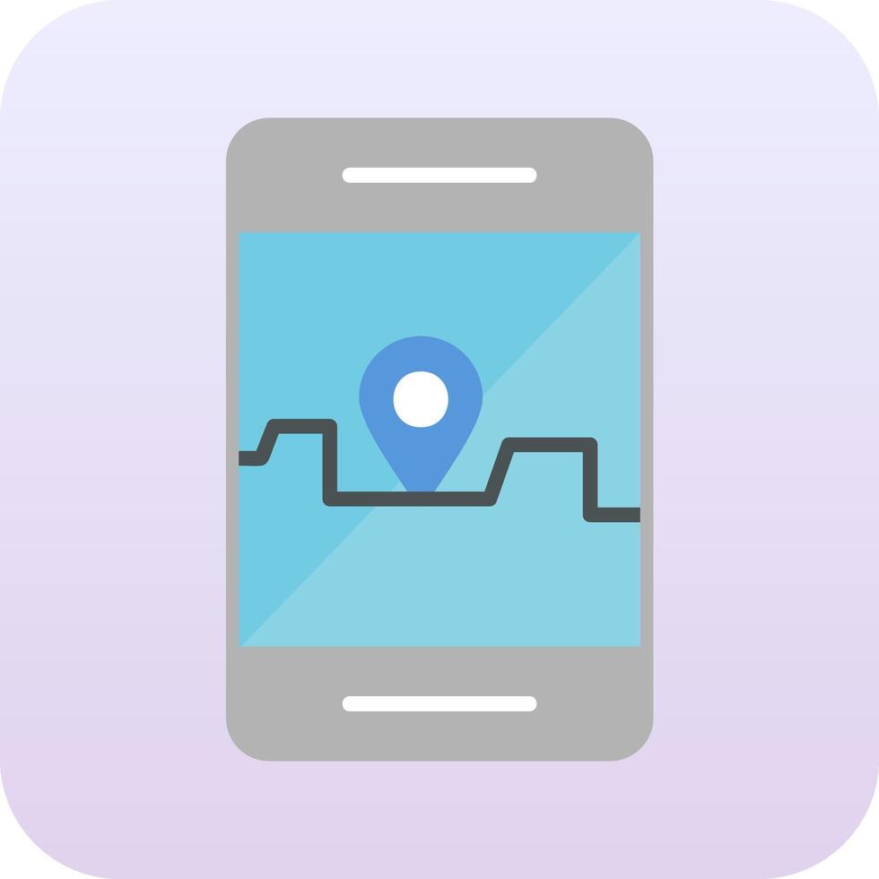 Smartphone Gps Vector Icon