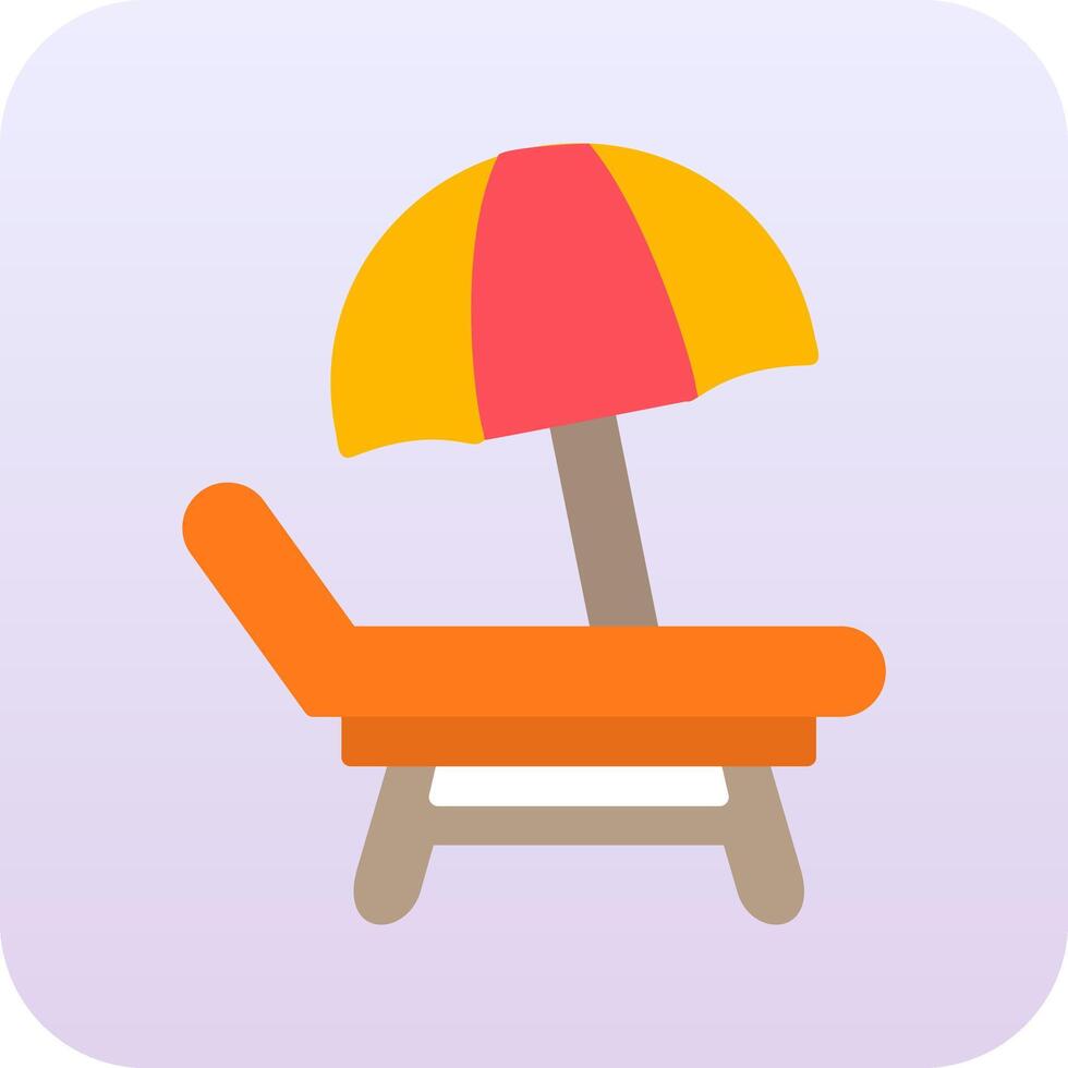 Beach Chair Vector Icon