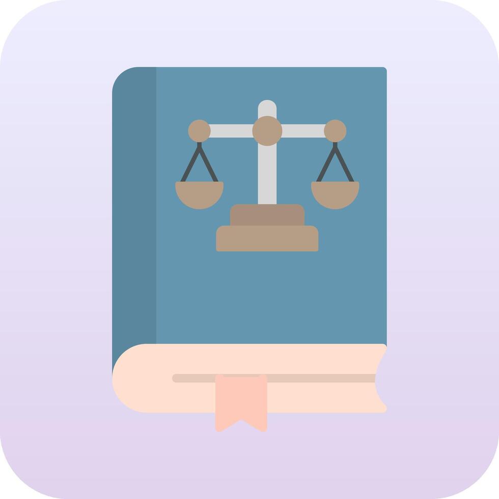 Law Book Vector Icon