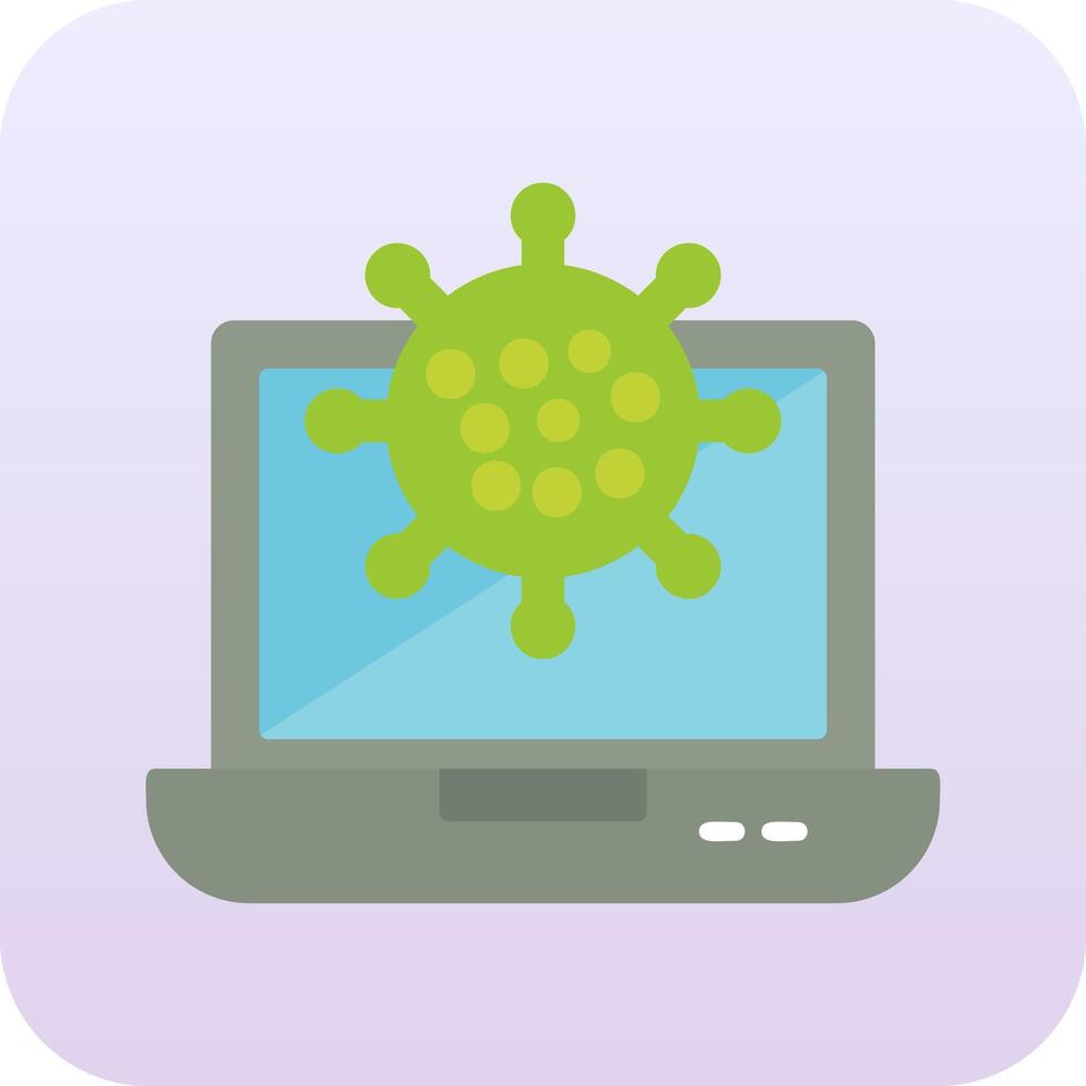 icono de vector de ataque de virus