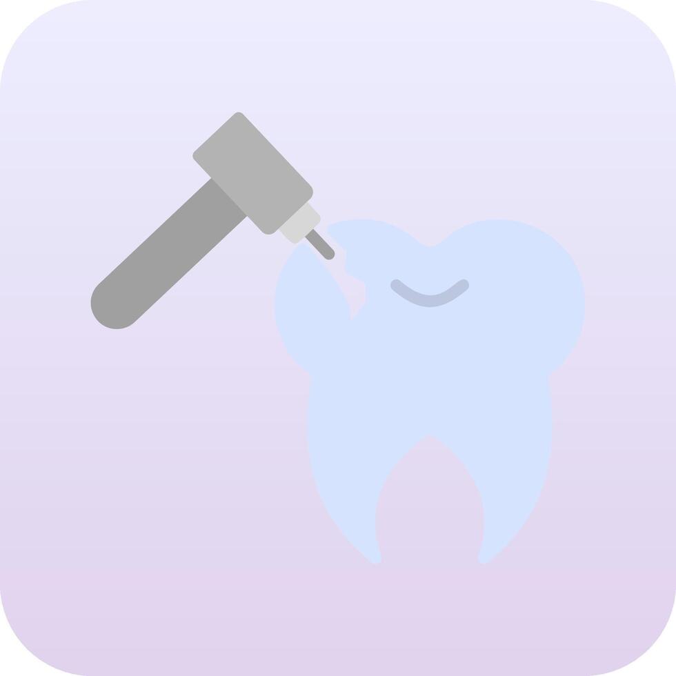 Tooth Drilling Vector Icon