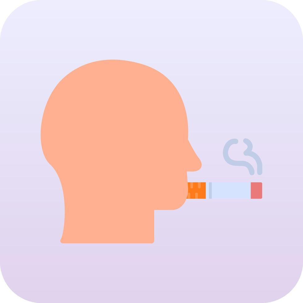 icono de vector de fumar