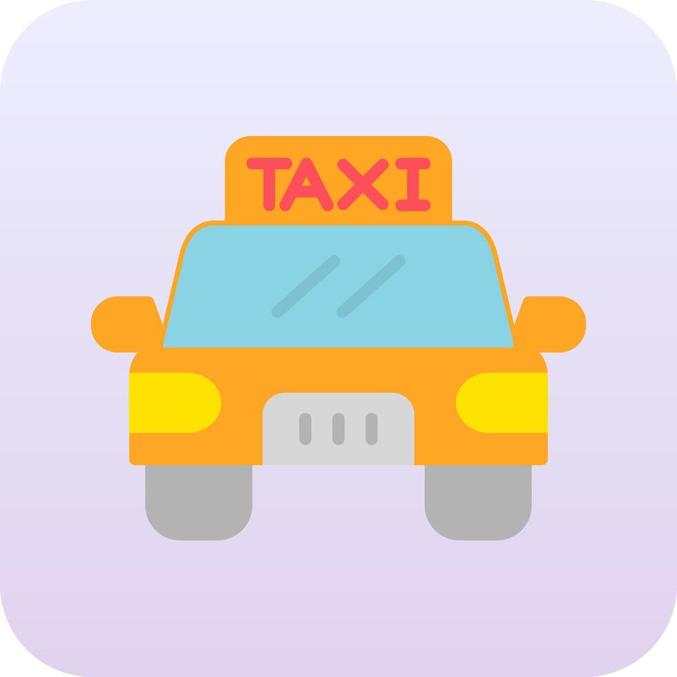 icono de vector de taxi