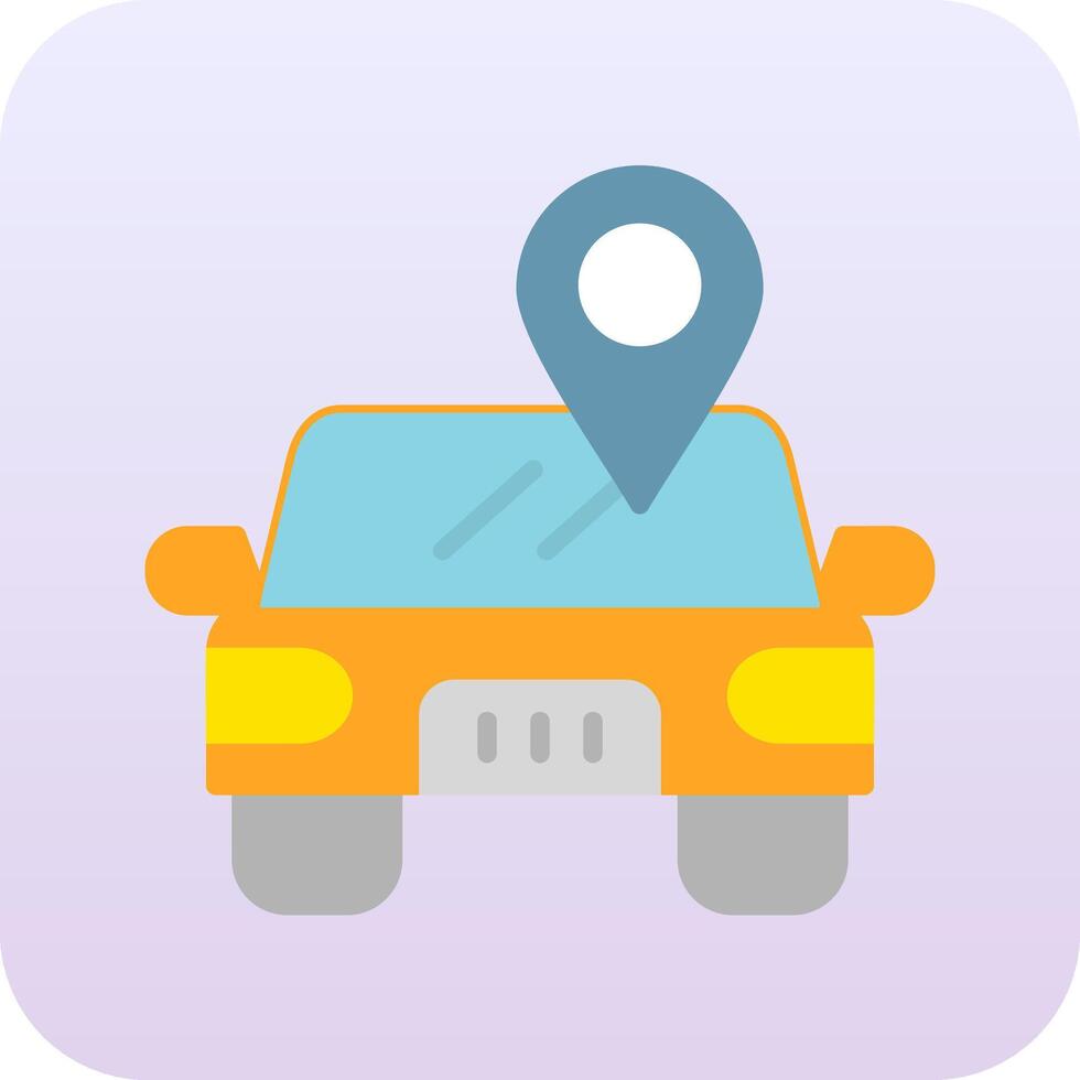 Car Location Vector Icon