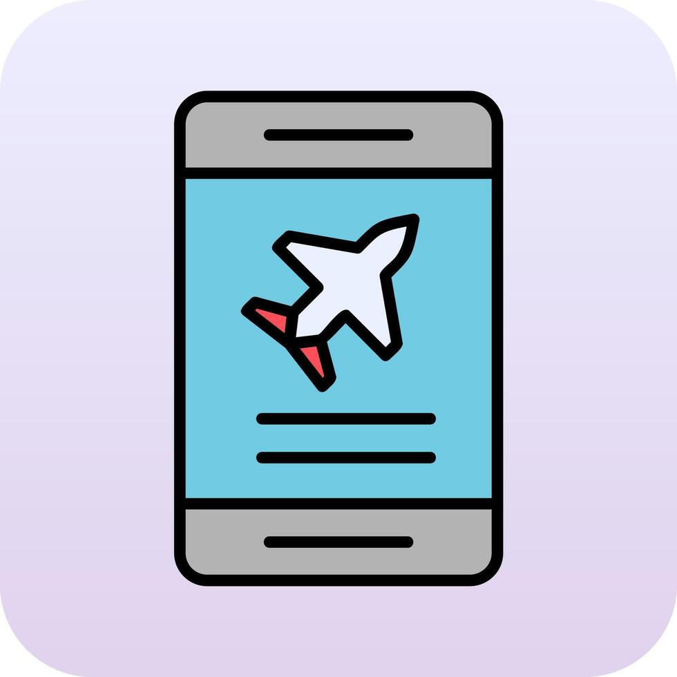 Plane Ticket booking Vector Icon